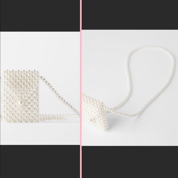 Zara pearl  beaded mini crossbody bag - Picture 8 of 13